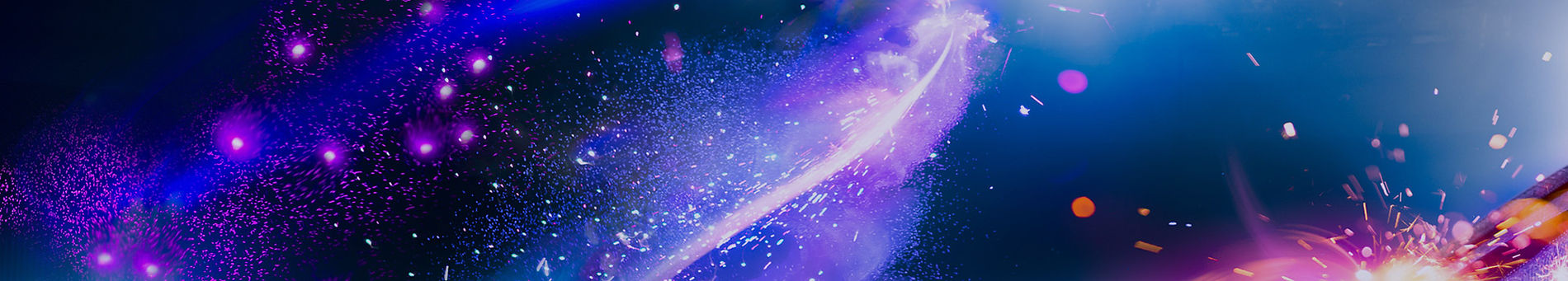 magician hat with a vibrant blue and purple background